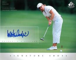 Upper Deck SP Signature Golf  Kelli Kuehne Signature Shots