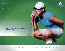 Upper Deck SP Signature Golf  Candy Hannemann Signature Shots