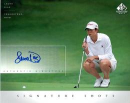 Upper Deck SP Signature Golf  Laura Diaz Signature Shots