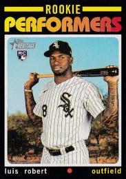 2020 Topps Heritage High Number Chicago White Sox Luis Robert Rookie Performers