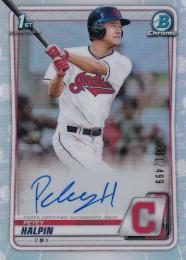 2020 Topps Bowman Draft Cleveland Indians Petey Halpin Chrome Draft Autographs Refractors (パラレル版) 151/499