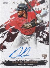 2021 Topps Inception Cleveland Indians Daniel Johnson Rookie and Emerging Stars Autographs 206/249