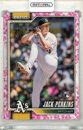 2026 Topps Series 1 Japan Edition Jack Perkins #206 Base Cherry Blossom Parallel【71/99】 Athletics