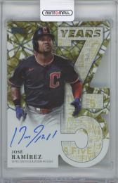 2026 TOPPS 75 Years of Topps Die-Cut Autographs Gold / JOSE RAMIREZ(Cleveland Guardians) 【27/50】