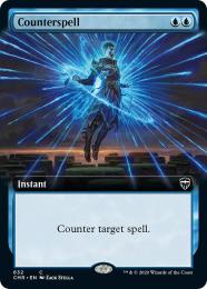 【CMR】【ENG】〈632-C-U〉《対抗呪文/Counterspell》拡張アート版