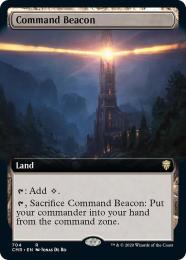 【CMR】【ENG】【Foil】〈704-R-L〉《統率の灯台/Command Beacon》拡張アート版