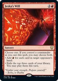 【CMR】【ENG】【Foil】〈187-R-R〉《ジェスカの意志/Jeska's Will》