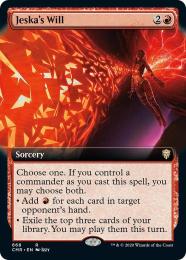 【CMR】【ENG】【Foil】〈668-R-R〉《ジェスカの意志/Jeska's Will》拡張アート版