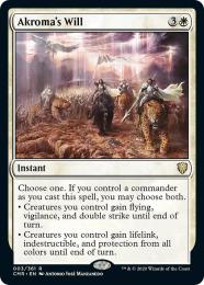 【CMR】【ENG】【Foil】〈003-R-W〉《アクローマの意志/Akroma's Will》