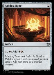 【OTC】【ENG】〈265-U-N〉《ラクドスの印鑑/Rakdos Signet》