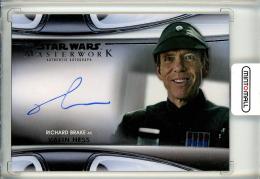 2021 Topps Star Wars MASTERWORK  Richard Brake as Valin Hess Autographs