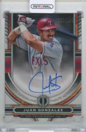 2023 Topps Tribute Juan Gonzalez Tribute Autographs【153/199】 Texas Rangers