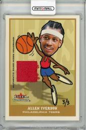 【表面下側若干難あり】2002-03 Fleer Tradition Heads Up Game-Used #AI Allen Iverson "2004-05 Fleer Genuine Buybacks" 【3/3】