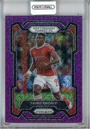 2023-24 Panini Prizm Premier League Soccer Taiwo Awoniyi Base/Purple Mojo Prizms/#244【10/25】 Nottingham Forest FC