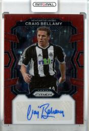 2023-24 Panini Prizm Premier League Soccer Craig Bellamy Base/Red Stars Prizms AUTO/#S-CBE Newcastle United