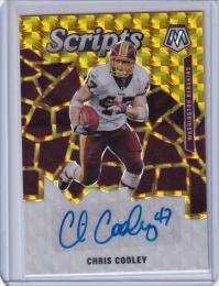 2020 Panini Mosaic Washington Redskins Chris Cooley Scripts Gold
