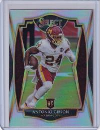 2020 Panini Select Washington Football Team Antonio Gibson Base Premier Level Silver(パラレル版)