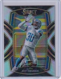 2020 Panini Select Detroit Lions Jeff Okudah Base Club Level Silver(パラレル版)