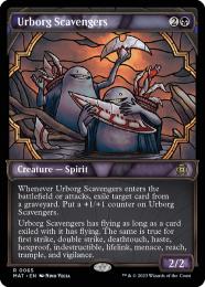 MTG アーボーグの掃除屋　プレイマット FOIL】【日】アーボーグの掃除屋/Urborg Scavengers[黒R]【MAT
