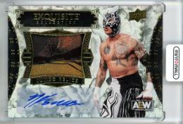 2024 Black Diamond AEW Rey Fenix Exquisite Collection Autographed Jumbo Relics #EJRF【4/10】《※角ダメージアリ》