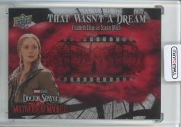 2023 Upper Deck Marvel Studios Doctor Strange and the Multiverse of Madness Elizabeth Olsen as Scarlet Witch That Wasn’t a Dream/FC-18