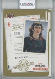 2023 Upper Deck Marvel Studios Doctor Strange and the Multiverse of Madness Scarlet Witch America’s Allies/Gold Parallels【08/99】