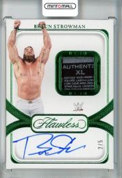 2024 Panini Flawless WWE Braun Strowman Signature Prime Materials Emerald #37 Auto【2/5】