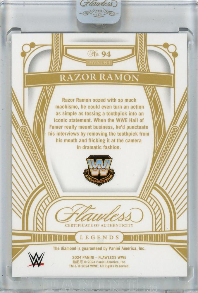 Razor Ramon Mall ミントモール / MINT 池袋店 / 2024 Panini Flawless WWE Razor Ramon #94【1/25】