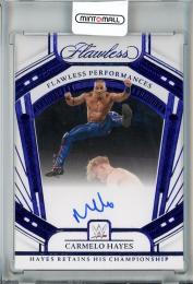 2024 Panini Flawless WWE Carmelo Hayes Performances Sapphire #4【14/20】