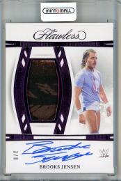 2024 Panini Flawless WWE Brooks Jensen Vertical Autographed Memorabilia Amethyst #36【3/8】