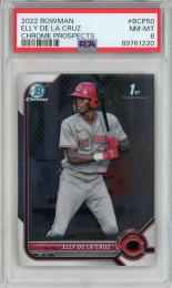 2022 Bowman Elly De La Cruz Chrome Prospects【PSA 8】《Near MINT-MINT》 Cincinatti Reds