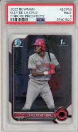 2022 Bowman Elly De La Cruz Chrome Prospects【PSA 9】《MINT》 Cincinatti Reds