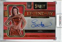2022 Panini Select WWE Lita Legendary Signatures Prizms Red #LSLTA Auto【81/99】《※傷アリ》
