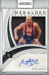 2022 Immaculate Collection WWE Kurt Angle Heralded Signatures #HSKAG Auto【60/99】《やや難あり》