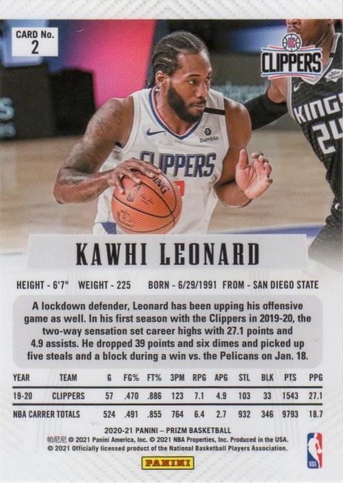 ミントモール / MINT 千葉店 / 2020-21 Panini Prizm Kawhi Leonard