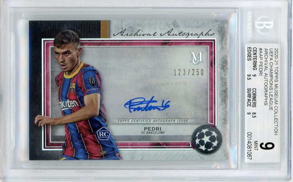 ミントモール / MINT 新宿店 / 2020-21 TOPPS Museum Collection UEFA Champions League  Archival Autographs Pedri FC Barcelona 【123/250】【BGS9】