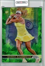 2024 Topps Chrome Mirra Andreeva Sapphire Edition Green #81【45/125】