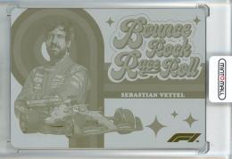 2022 Topps Formula 1 Sebastian Vettel Bounce Rock Roll Race Printing Plates Yellow #BRRRSV【1/1】
