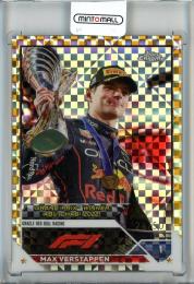 2023 Topps Chrome Formula 1  Max Verstappen Gold Checker Flag X-Fractors #165【26/50】《傷アリ》
