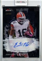 2024 Topps Finest Josh Cribbs Autographs Black Refractors #FAJC【12/25】《初期傷アリ》