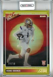 2024 Panini Score Rome Odunze Hot Rookies Gold Zone #13【39/50】 Chicago Bears