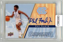 2010-11 UPPER DECK North Carolina Phil Ford  Autographs #32  University of North Carolina at Chapel Hill