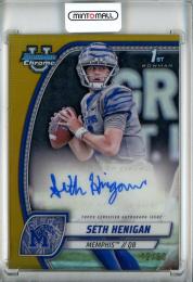 2024 Bowman Chrome University Seth Henigan Autographs Gold #PASHE【12/50】《傷アリ》