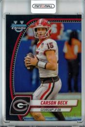 2024 Bowman Chrome University Carson Beck Black Refractor #2【6/10】《傷アリ》