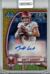 2024 Bowman Chrome University Brett Gabbert Autographs Gold Shimmer #PABGA【39/50】