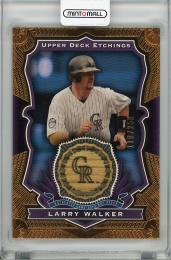 【裏面微キズあり】2004 UPPER DECK Etchings  Larry Walker Game Used Bat 110/250
