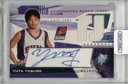 【表面左上角若干白欠けあり】2004 UPPER DECK SPx Yuta Tabuse Autograph & Rookie Jersey 【1406/1999】