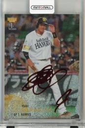 BBM 1stバージョン 2025 柳田悠岐 レッド箔サインカード【13/25】 福岡ソフトバンクホークス