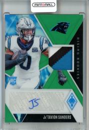 2024 Panini Phoenix Ja'Tavion Sanders Rising Rookie Autographs Jersey  #20【28/49】 Carolina Panthers