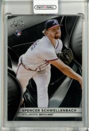 2025 Topps Chrome Black Spencer Schwellenbach Base Atlanta Braves